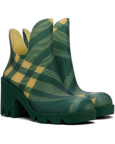 burberry gummiboots|burberry marsh heel boots.